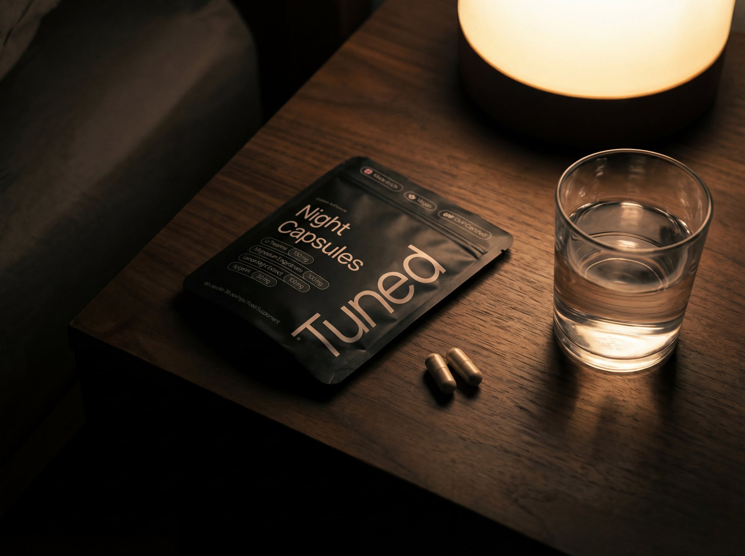 Taking Tuned Night Capsules before bed